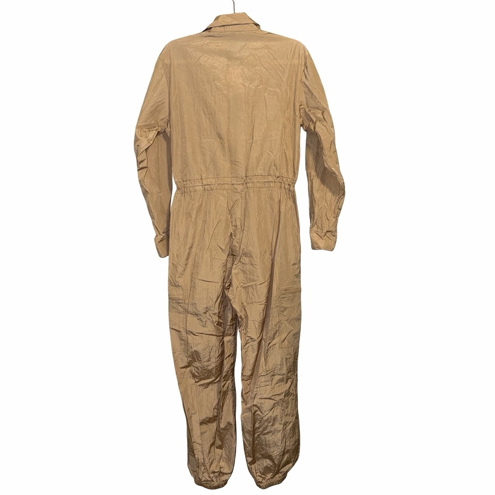 NWT Forever 21 Nylon Beige Jumpsuit. Size Small Light Weight - Picture 2 of 6